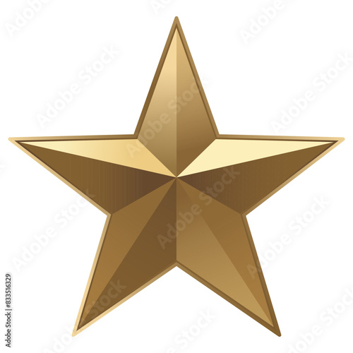 gold star icon on isolated background. Rating review icon for websites and mobile apps. Vector illustration