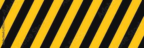 Warning yellow black diagonal stripes line. Safety stripe warning caution hazard danger road vector sign symbol.  Vector illustration . EPS 10 