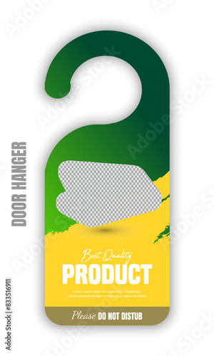 Door hanger solar social media post and brand advertisement design template