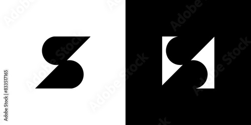 Letter S shape abstract logo vector modern creative symbol icon