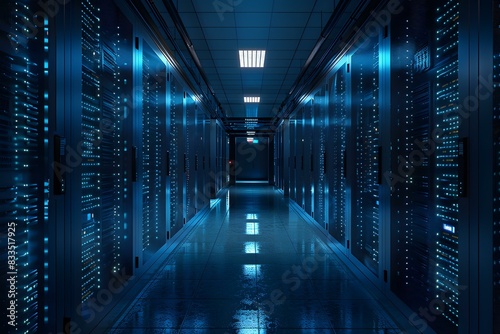 Server Room Data Center Technology Interior Design