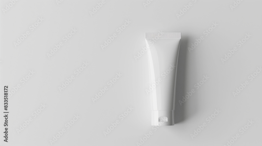 white blank matte plastic cosmetic tube mockup, isolated on a light grey background, front view
white blank matte plastic cosmetic tube mockup, isolated on a light grey background, front view
