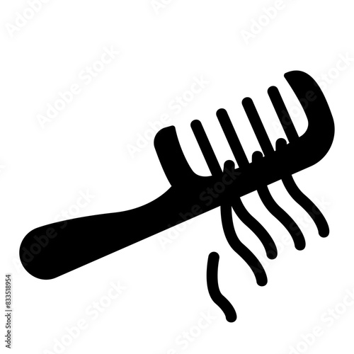 hair loss glyph icon