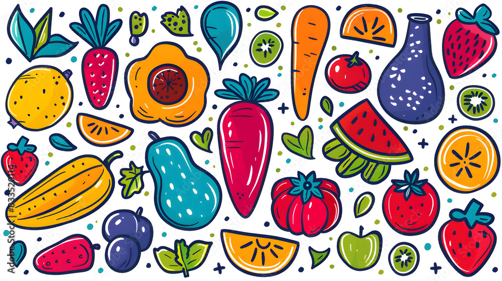wallpaper or Frame of different exotic fruits on background, Space for text wallpaper or Frame of different exotic fruits on background, Space for text