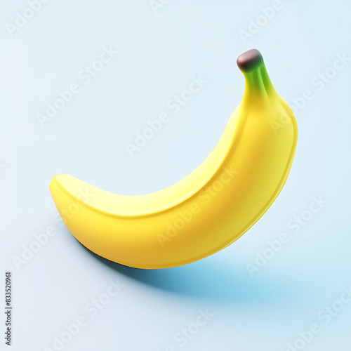 Banana, 3d icon cartoon style