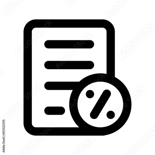 tax line icon