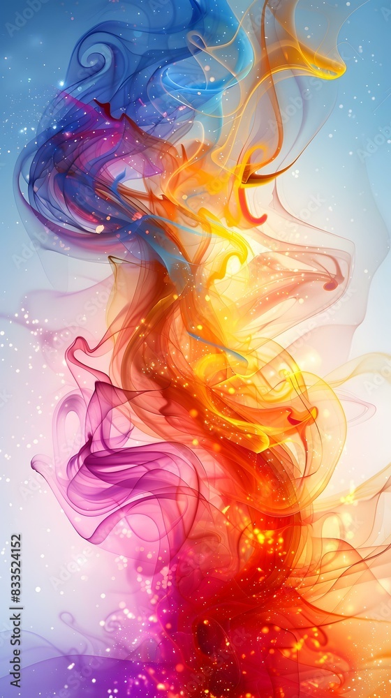 Fototapeta premium Colorful Flames