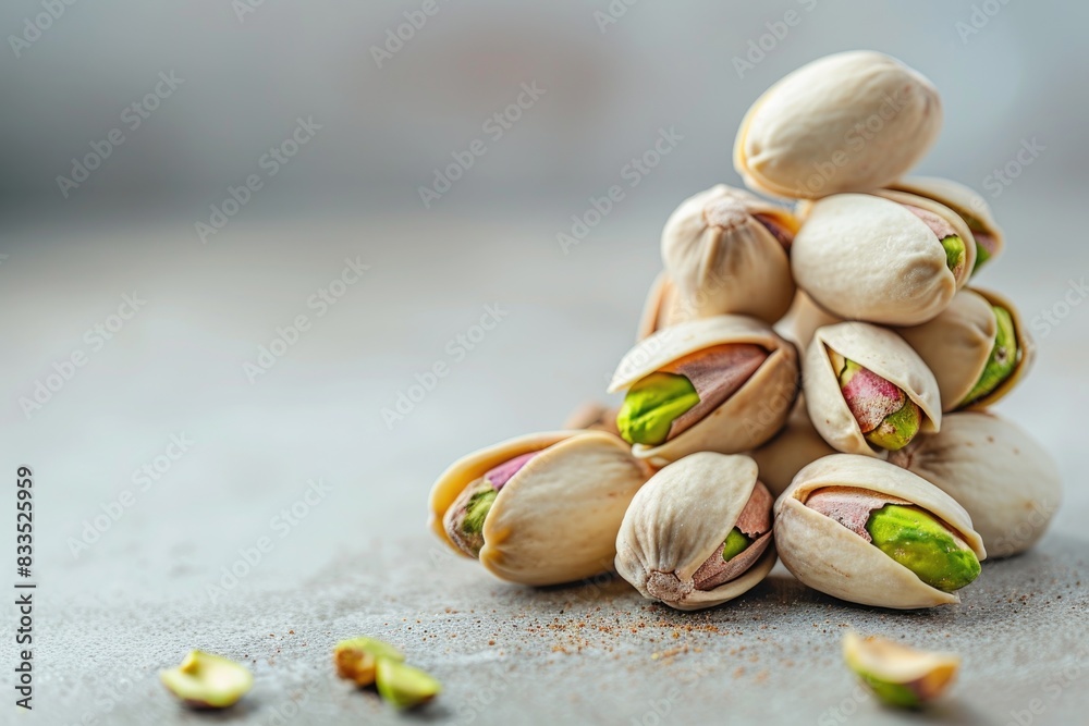 Freshly Harvested Pistachios. Nutritious Snack and Vegan Protein Source