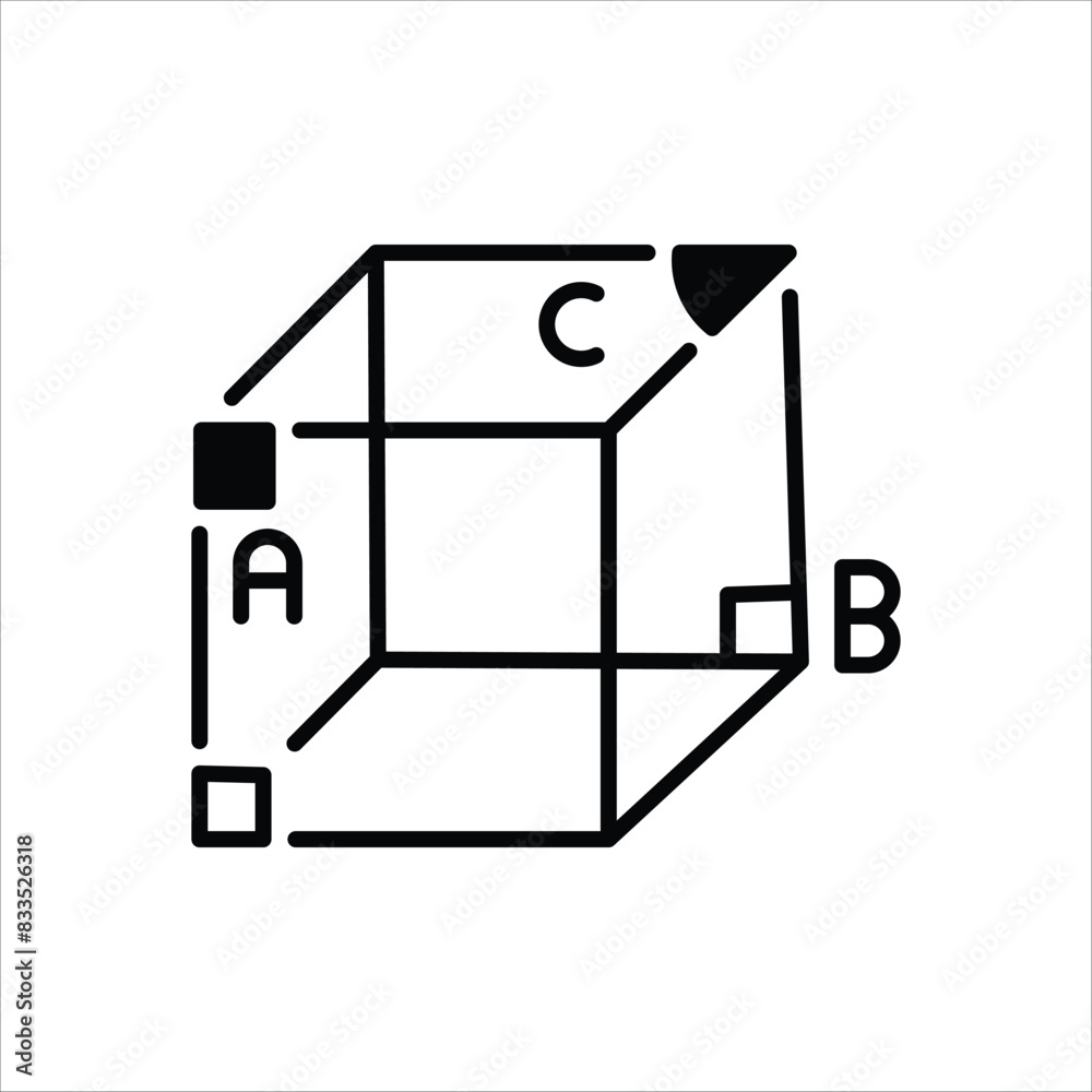 Geometry vector icon Geometry vector icon