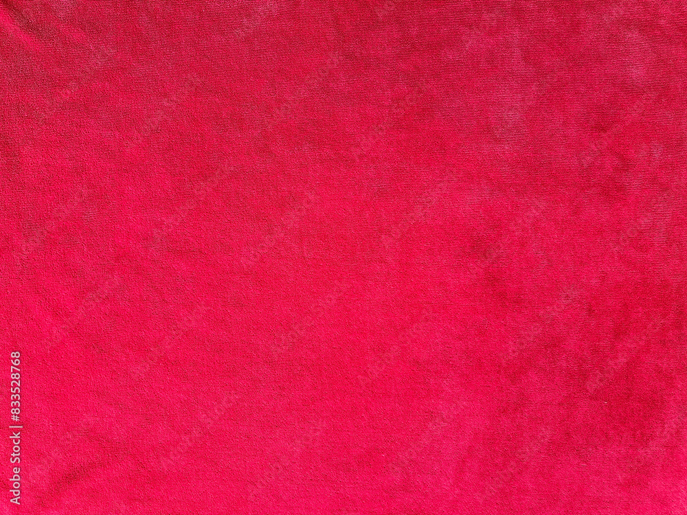 Background and texture of a red towel.