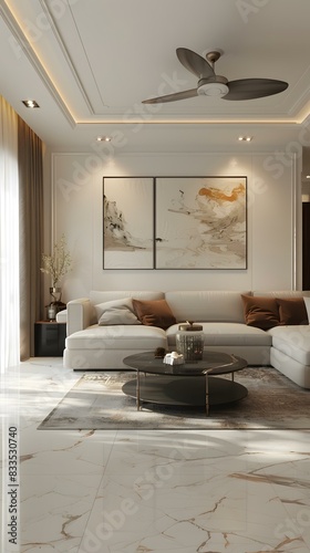 Modern minimalist living room