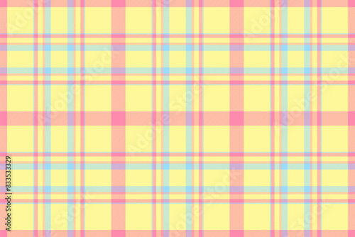Plaid textile pattern of fabric check vector with a background texture tartan seamless.
