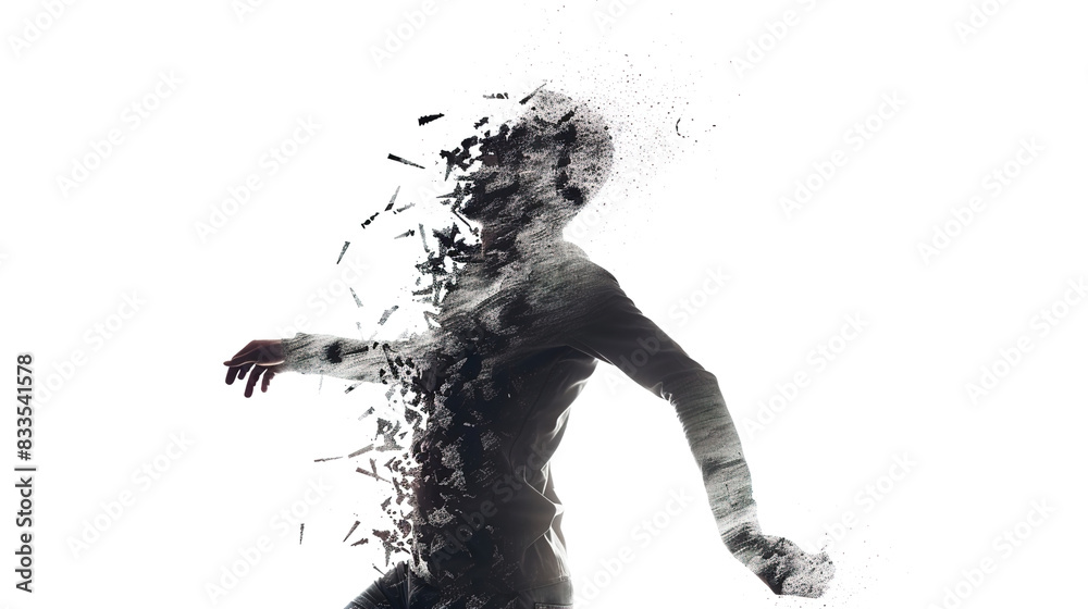 Fototapeta premium disappearing man