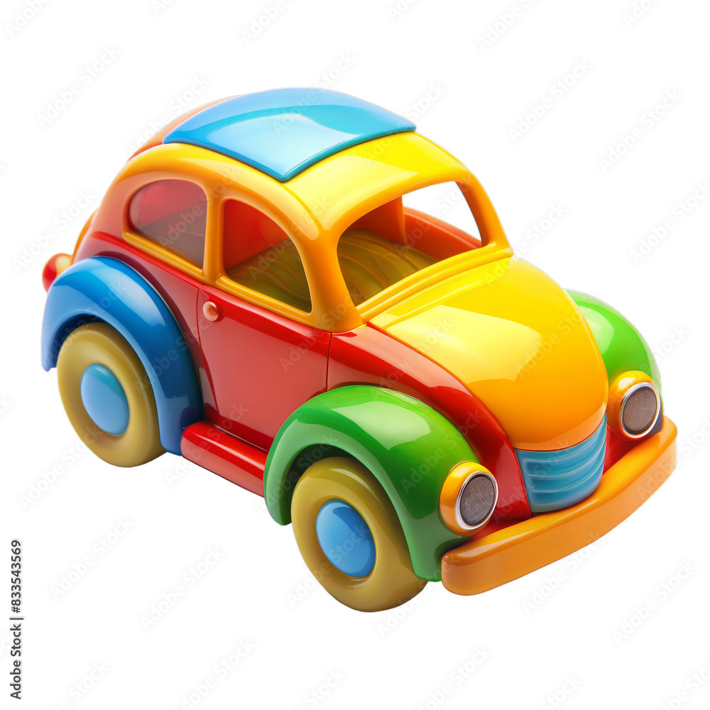 toy car 3d render on transparent background toy car 3d render on transparent background