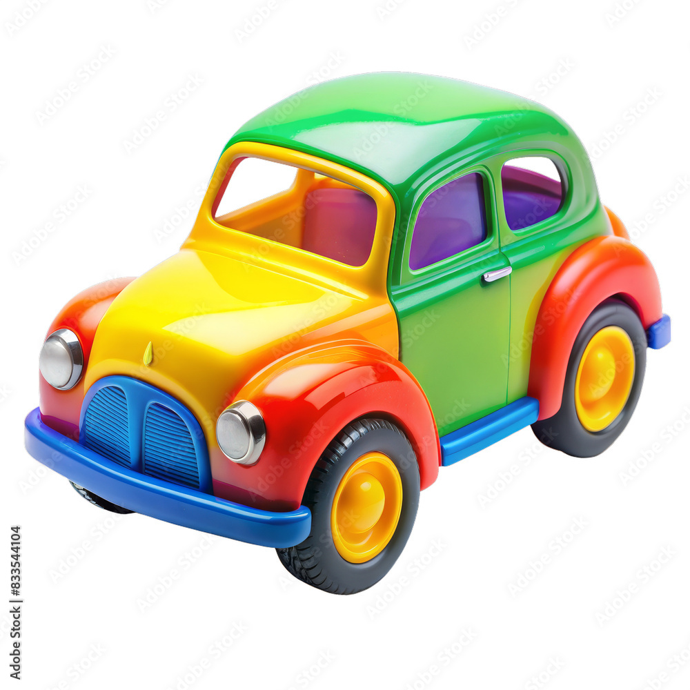 toy car 3d render on transparent background toy car 3d render on transparent background