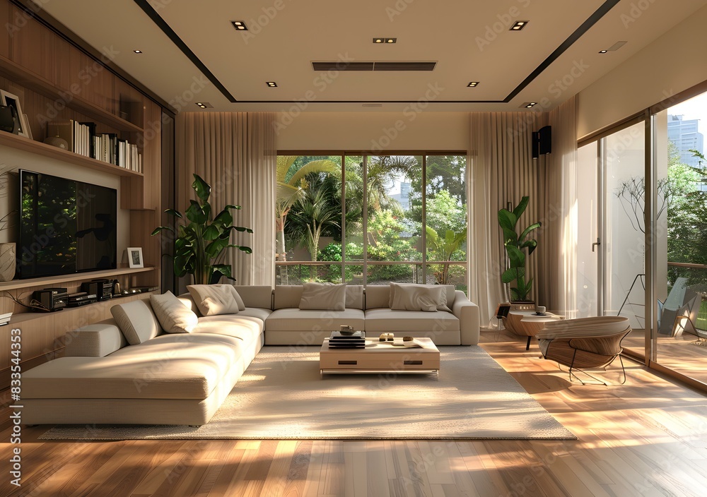 Fototapeta premium Modern living room design