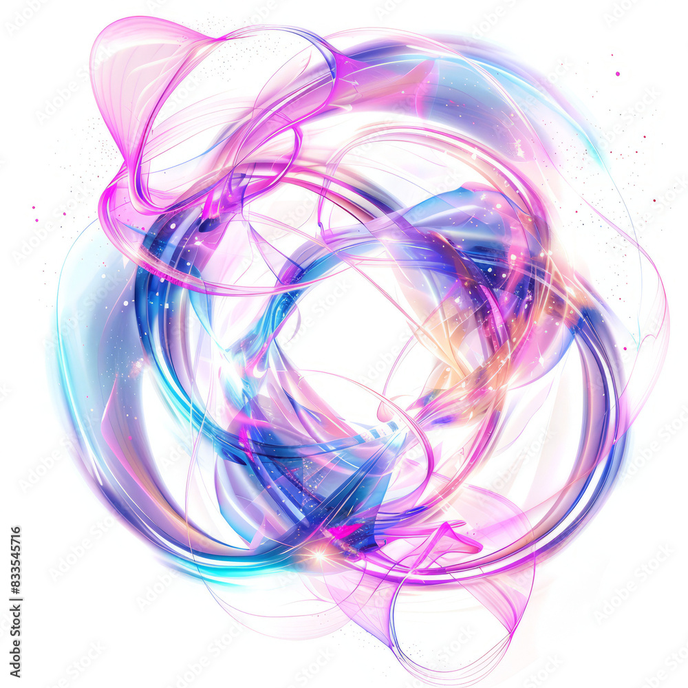 Luminous tendrils of energy intertwining to create a captivating, holographic-like symbol Luminous tendrils of energy intertwining to create a captivating, holographic-like symbol