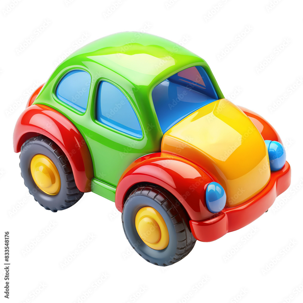 toy car 3d render on transparent background toy car 3d render on transparent background