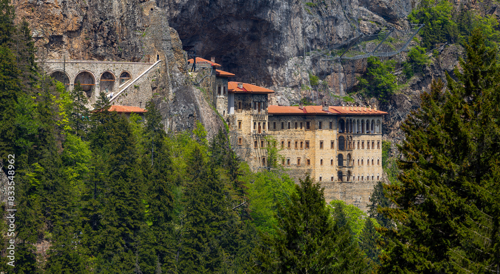 Sumela Monastery (Turkish: Sümela Manastırı) is a Greek Orthodox monastery, in the Maçka district of Trabzon Province in modern Turkey.