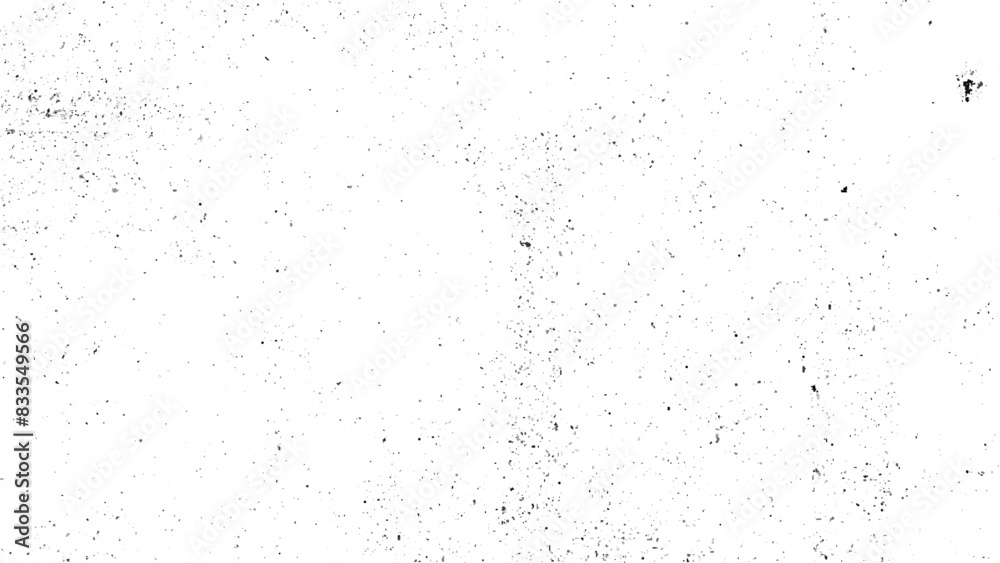 Grunge black texture. Dark grainy texture on white background.  Dust overlay textured. Grain noise particles. Torn graininess pattern. Vector illustration