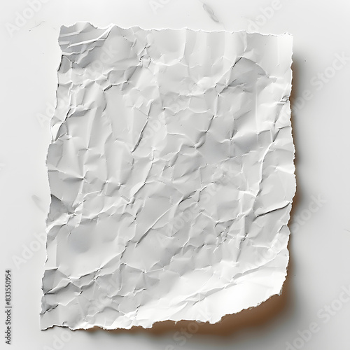 Receipt paper png sticker isolated on white background, minimalism, png
 photo