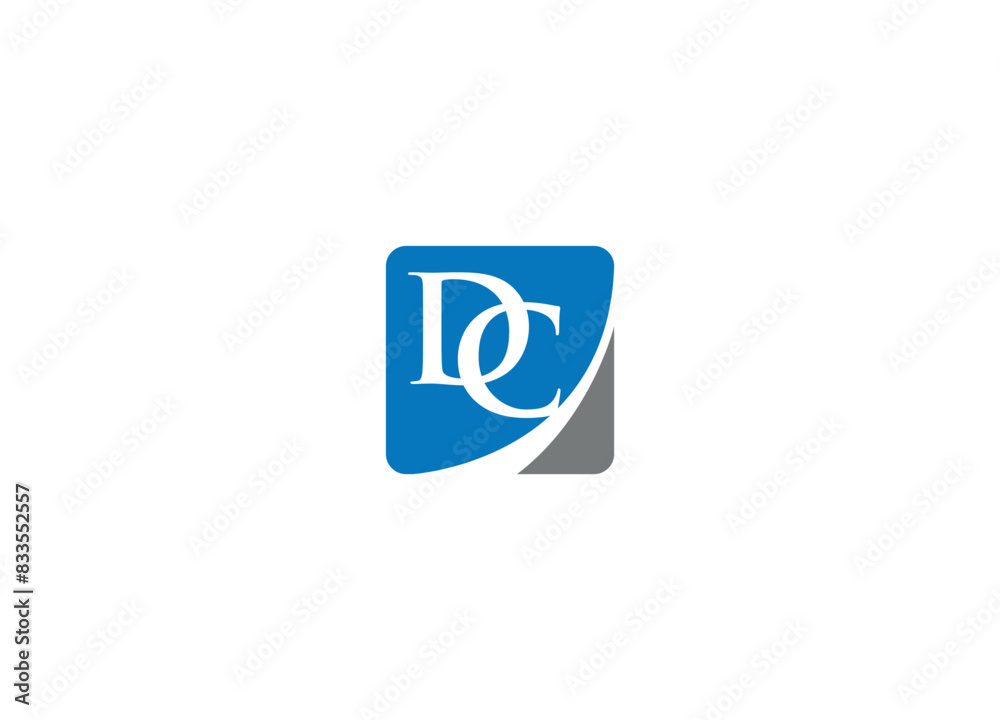 DC letter Logo Design with Creative Modern vector iicon template