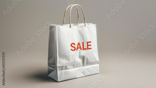 SALE shopping bag. Retail shopping promotion