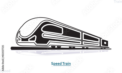 train icon speed train icon unique train icon, bullet train