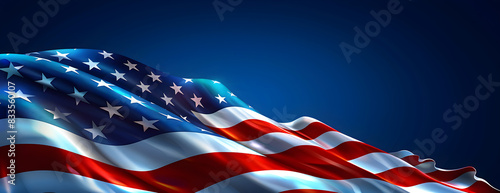 American flag background with patriotic theme for holidays and events, suitable for social media posts and advertisements.