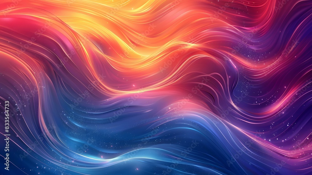 Obraz premium Colorful Wavy Background