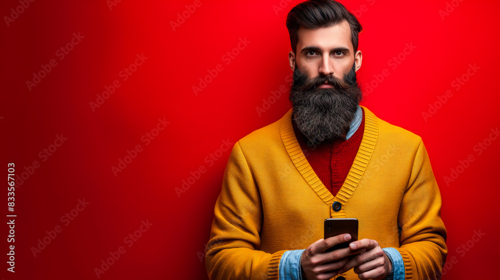Male fashion model with an Anchor Beard Male fashion model with an Anchor Beard
