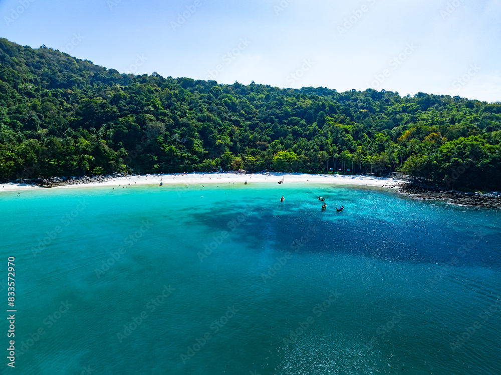 Amazing tropical seashore landscape background Amazing tropical seashore landscape background