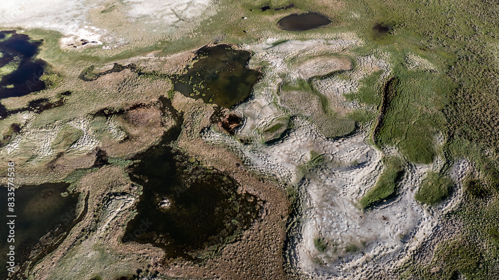 landscape of the surroundings of the village of Kosh Agach mountains with lakes and unusual landscapes from the height of a drone flight in the southern regions of Altai in May landscape of the surroundings of the village of Kosh Agach mountains with lakes and unusual landscapes from the height of a drone flight in the southern regions of Altai in May