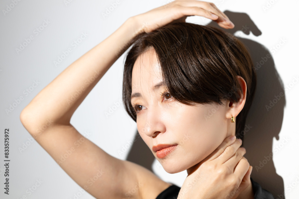 美しい女性のビューティーポートレート