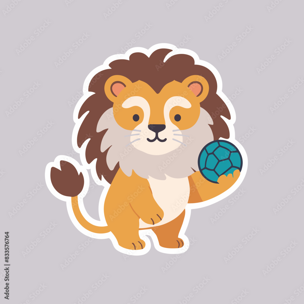 a cute lion cartoon a cute lion cartoon