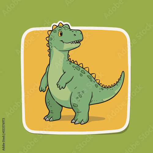 a cute dino Sticker