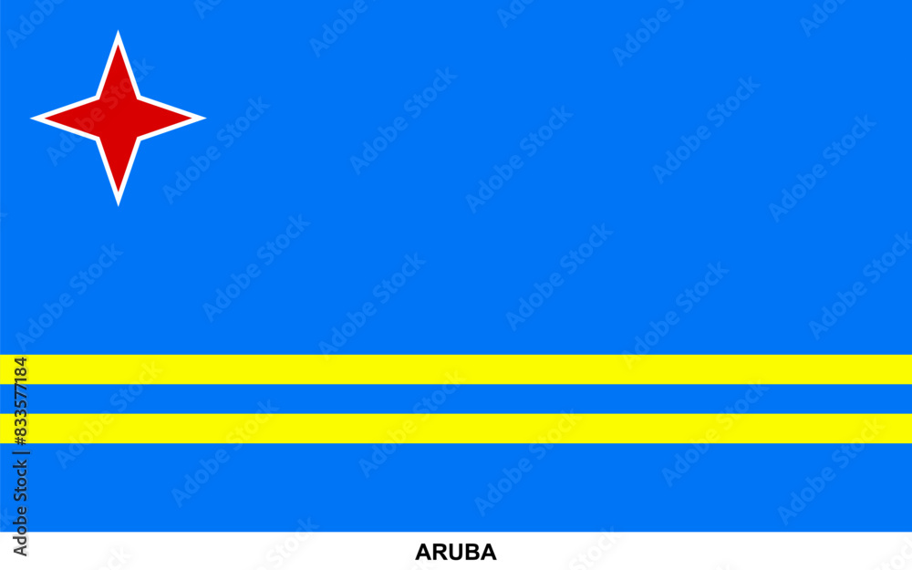 Flag of ARUBA, ARUBA national flag Flag of ARUBA, ARUBA national flag