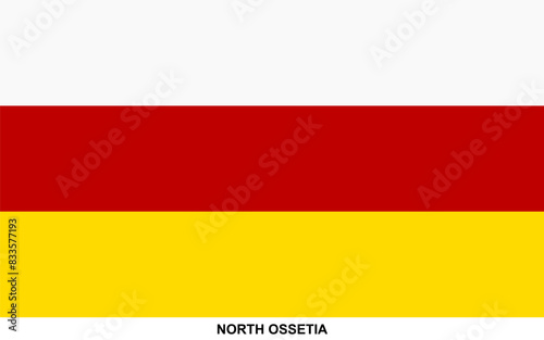 Flag of NORTH OSSETIA  NORTH OSSETIA national flag