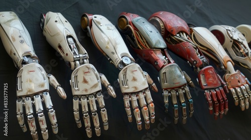 Images of advanced prosthetics in use by patients. 