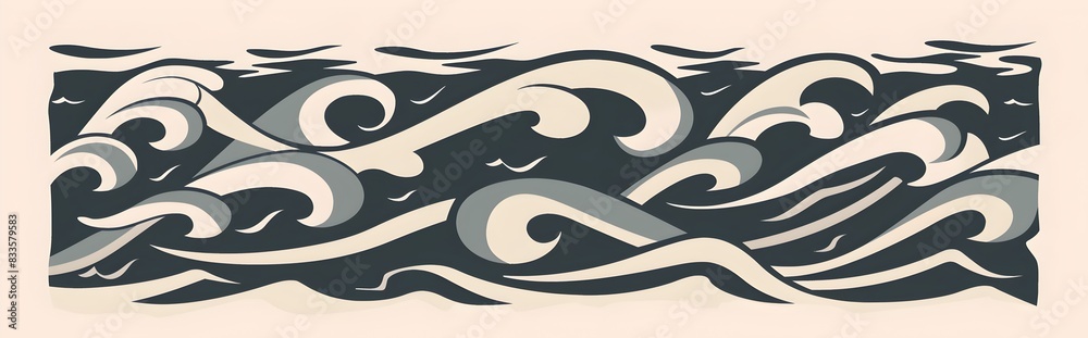 Obraz premium Water Wave Splash on Transparent Background