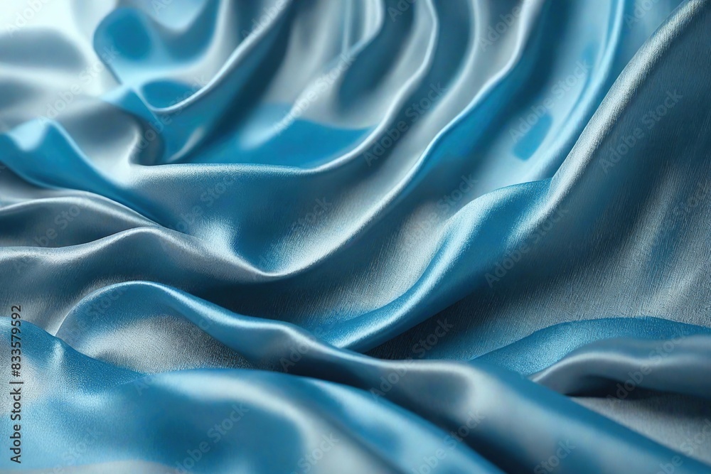 Obraz premium blue satin background