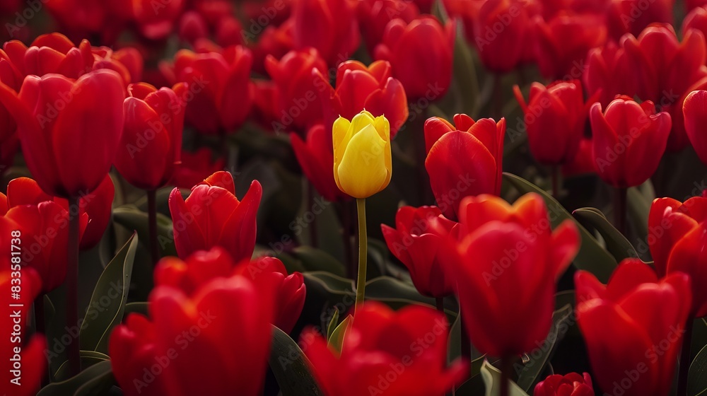 a garden full of tulips a garden full of tulips