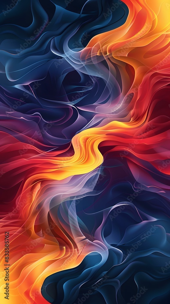 Fototapeta premium Colorful Flames