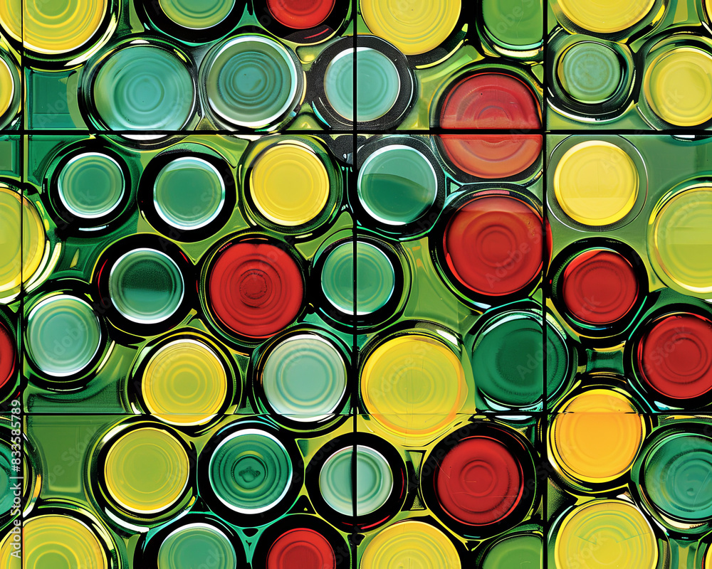 Seamless image of various colored tiles. Seamless image of various colored tiles.