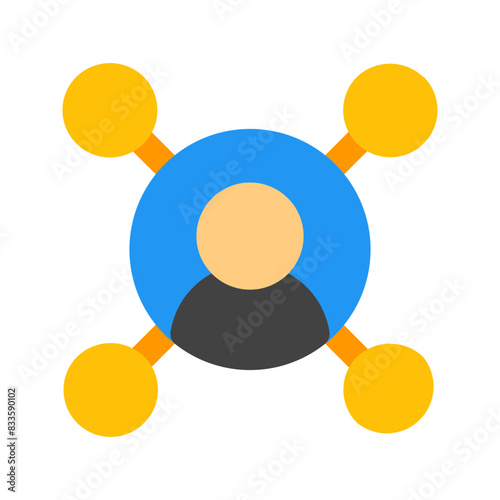 affiliate marketing flat icon