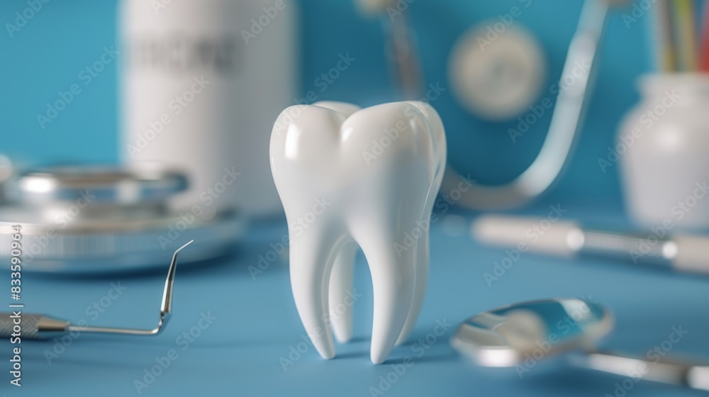 The dental hygiene tools The dental hygiene tools