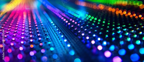 Wallpaper Mural Digital background ideal for technological operations, neural networks, AI, data transmission and encryption, digital archives. Torontodigital.ca