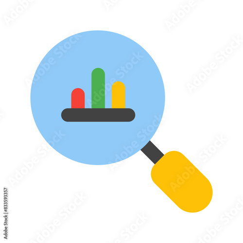 market research flat icon