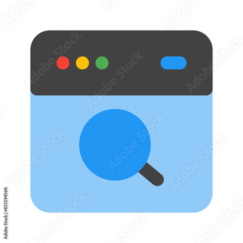 search engine flat icon