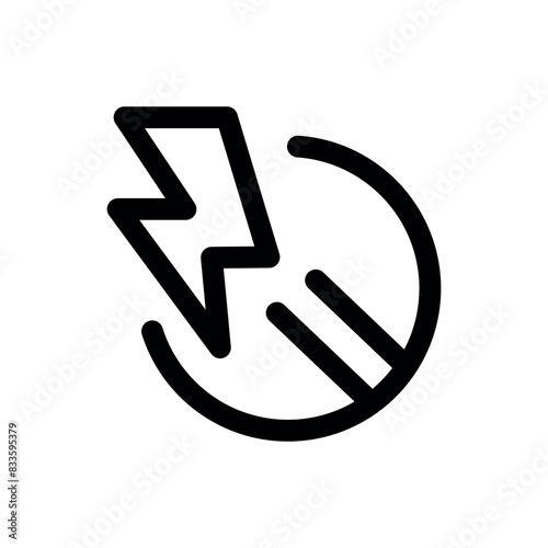 Analgesics line black icon. Vector isolated button.